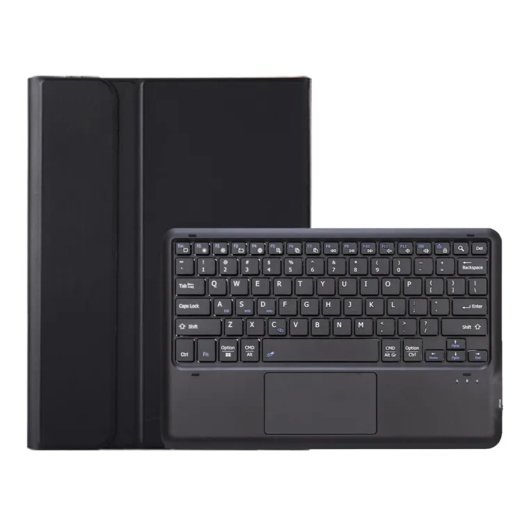 Wholesale For Honor Pad 9 AH19-A TPU Ultra-thin Detachable wireless Keyboard Tablet Leather Case with Touchpad(Black)
