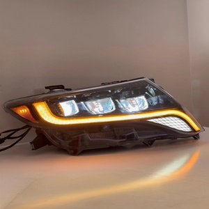 ไฟหน้าโปรเจคเตอร์ LED สำหรับรถยนต์โตโยต้า เวนซ่า ปี 2009 2010 2011 2012 2013 2014 2015 โครงสีดำ เลนส์ใส - Product Image 1