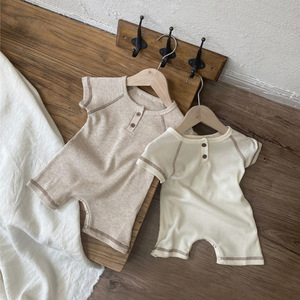 Mamelucos de Verano para Bebés y Niños Pequeños, Transpirables, de Spandex/Poliéster, Manga Corta, Unisex, ODM - Product Image 2