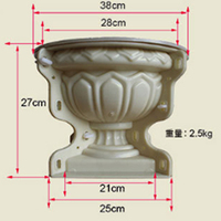 Moules à pots de fleurs en plastique ABS préfabriqués pour jardin, grands pots en béton pour plantes, pots ronds de grande taille, fabrication de pots, bonsaï