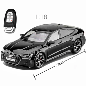 Auto Deportivo de Lujo Au-di RS7 Sportback, Modelo a Escala 1:18 de Metal Fundido a Presión, Edición con Llave de Control Remoto, Tamaño Grande, Coleccionable - Product Image 1