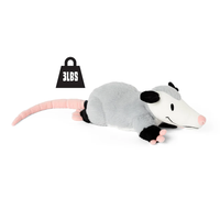 Peluches d'opossum lestées personnalisées OEM ODM, mignonnes, grises, avec particules de verre, jouet en peluche pour enfants, cadeaux d'accompagnement