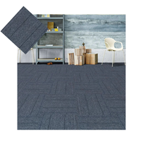Dalles de moquette de bureau en vente chaude 2024, 50x50, hôtel, salle de conférence commerciale, maison, tapis de sol en blocs cousus