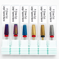 Meilleures ventes : Fraise à ongles en carbure 16 mm, à pointe plate conique, pour le retrait de gel, compatible perceuses électriques, accessoires de manucure