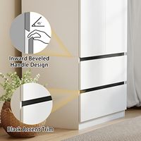 Armoire blanche avec 2 tiroirs