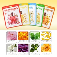 Masque facial en feuille anti-âge KORMESIC, ampoule hydratante blanchissante à la freesia, à la calendula et au tournesol, masque facial en feuille anti-âge aux fruits