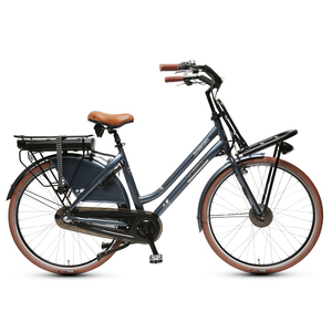 Vélo Cargo électrique de Style hollandais pour femmes 700x40c avec porte-bagages avant et arrière - Product Image 4