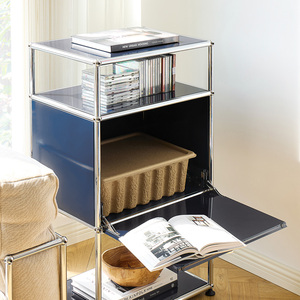 Armoire modulaire de bord Armoire de bord de salon de style antique Bauhaus Armoire de combinaison de module de stockage d'acier inoxydable - Product Image 2