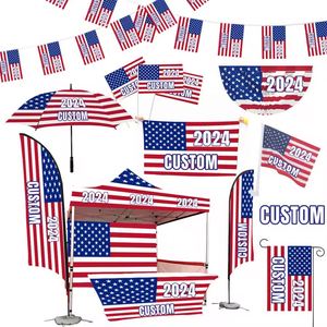 Drapeau en polyester personnalisé 2024 pour la campagne électorale présidentielle américaine « Prendre la France à l'école » avec impression par sublimation pour la promotion électorale - Product Image 1