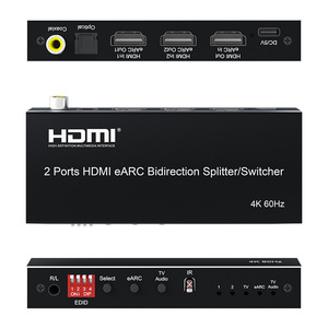 SOFLY 4K @ 60Hz 2 Ports <span class=keywords><strong>HDMI</strong></span> <span class=keywords><strong>eARC</strong></span> Bidirection <span class=keywords><strong>Splitter</strong></span>/Switcher <span class=keywords><strong>HDMI</strong></span> Commutateur <span class=keywords><strong>HDMI</strong></span> 2X1 <span class=keywords><strong>HDMI</strong></span> <span class=keywords><strong>eARC</strong></span> <span class=keywords><strong>Splitter</strong></span> 1X2 - Product Image 2