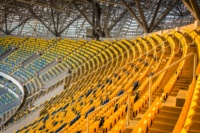 Chaises de tribune fixes en HDPE écologique, sièges de stade de football