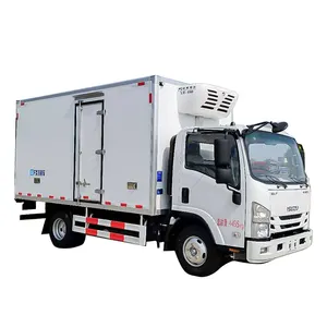 Camion réfrigéré de nourriture de boîte du transport de cargaison d'isuzu 7 tonnes 4x2