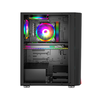 Bureau OEM ATX M-ATX ITX Pc Cases Design boîtier d'ordinateur en verre trempé Pc Cases