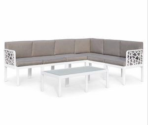Canapé modulaire de jardin résistant aux intempéries - Canapé modulaire d'extérieur pour patio - Product Image 1