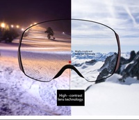Masque de ski personnalisé pour sports d'hiver, motoneige, unisexe, protection UV400, verres anti-buée, lunettes de ski pour snowboard