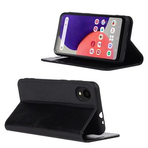 <span class=keywords><strong>เคส</strong></span>กระเป๋าเงินแบบฝาพับหนังแท้ Crazy Horse สำหรับ <span class=keywords><strong>Samsung</strong></span> Galaxy <span class=keywords><strong>A22</strong></span> <span class=keywords><strong>5G</strong></span> เวอร์ชั่นญี่ปุ่นพร้อมช่องเสียบการ์ดแบบตั้ง - Product Image 3