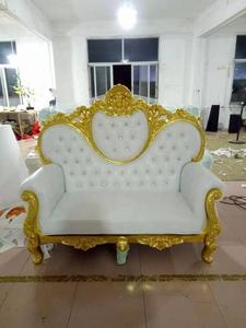 Canapé royal pour <span class=keywords><strong>la</strong></span> mariée et le marié, <span class=keywords><strong>location</strong></span> <span class=keywords><strong>de</strong></span> mariage en gros, canapé royal <span class=keywords><strong>pas</strong></span> <span class=keywords><strong>cher</strong></span> à dossier haut, canapé royal - Product Image 2