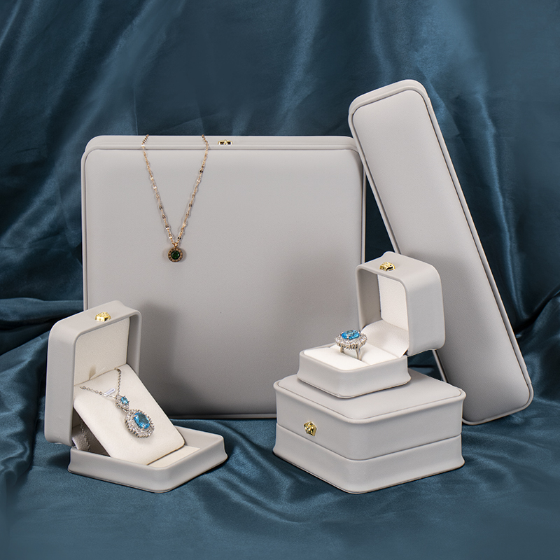 Кожаная шкатулка для драгоценностей SUNDO-Custom с логотипом, роскошные серьги, браслет, ожерелье, кольцо, упаковочная коробка, оптовая продажа