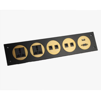 Prise de commutateur mural exquise de luxe adaptateur de chargeur USB prises de sortie prise de courant électrique multifonctionnelle universelle