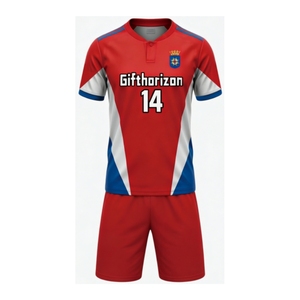 Maillots de football personnalisés, design sur mesure, teinture unie, découpe automatisée, respirants, anti-transpiration, maillots de football personnalisés F00 - Product Image 5