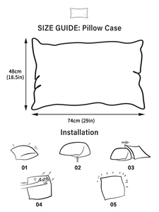 Forcheer 2 cái vỏ gối 50x70cm bảo vệ gối chống thấm nước 100% Polyester Phong bì đóng cửa không có dây kéo có thể giặt được - Product Image 4