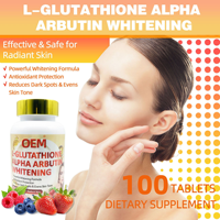 Comprimés Naturels en Gros pour Adultes : L-Glutathion, Alpha Arbutine, Vitamine C – Éclaircissement de la Peau, Anti-Taches Brunes, Anti-Âge, Hydratation, Soin de Beauté