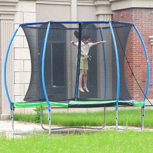 Trampolín Grande para Niños <span class=keywords><strong>de</strong></span> 10 Pies, Tipo Villa <span class=keywords><strong>de</strong></span> Jardín, Resistente, sin Resortes, con Red <span class=keywords><strong>de</strong></span> Seguridad, en Venta - Product Image 2