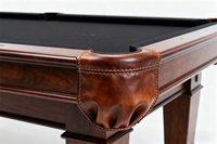 Table de billard à neuf boules en bois massif personnalisable de 7 pi/8 pi/9 pi, poches en cuir, coussin en feutre de haute qualité, design durable, pour la maison