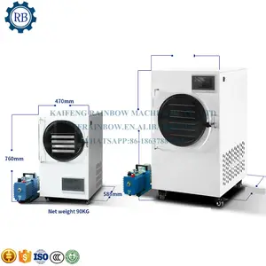 Liofilización secador de alimentos al vacío congelación profunda y máquina de secado laboratorio liofilizador vertical