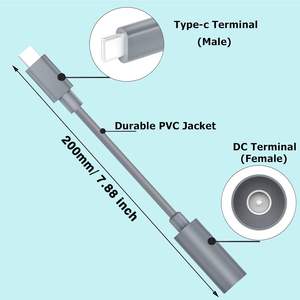 Adaptador <span class=keywords><strong>USB</strong></span> C a DC Hembra con Activación PD, Convertidor de Energía de 20V para Starlink Mini, Compatible con Cargador PD, Banco de Energía, RV, Camping al Aire Libre - Product Image 2