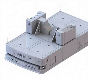 جهاز XueTai LY-AK-10T-10B 10T AGV للحفارات مع نظام ملاحة مغناطيسي وتجنب العوائق بالليزر متعدد الخطوط - Product Image 2
