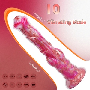 YOCY <b>Remote</b> Control Wireless Long Wolf Dildo Soft Silicone G-Spot Orgasm Masturbator Anal Protaste Sex Tools for Woman Man 18+ - Product Image 3