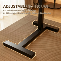 Table de lit mobile réglable en hauteur, table d'étude peu encombrante pour canapé, chevet, chambre et bureau à domicile