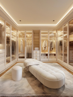 Armoire intégrée autoportante moderne de grande capacité pour chambre et dressing, avec étagère à chaussures, îlot à bijoux, multifonctionnelle, pour hôtel