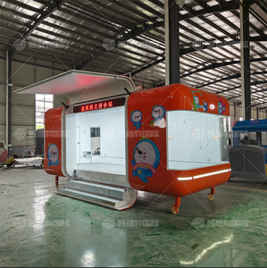 Multi-Functionele Op Maat Gemaakte Straat Mobiele Fastfood Koffie Truck Air Stream Hotdog Food Trailers Volledig Uitgeruste Pizzakar - Product Image 4