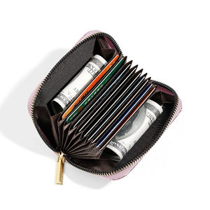 Taomicmic <span class=keywords><strong>กระเป๋า</strong></span>ใส่บัตรหนัง PU ครึ่งดวงมีซิปกระเป๋าใส่บัตรผู้หญิงอเนกประสงค์สำหรับเด็กผู้หญิง - Product Image 3