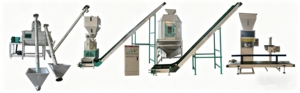 Flat Die <b>Pellet</b> Machine Animal <b>Feed</b> <b>Pellet</b> Mill LineOrganic Fertilizer Biomass Sawdust Pelletizer Granulator Motor 1000-2000kg/h - Product Image 3