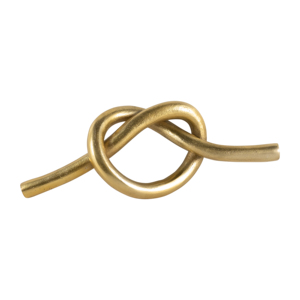 Scultura Moderna in Metallo a Forma di Nodo, Oggetto Decorativo in Alluminio per Casa, Ufficio, Bagno e Esposizione - Product Image 1