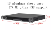 Boîtier de serveur informatique compact 1U de 19 pouces de bonne qualité, châssis de serveur 1U pour montage en rack