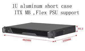 Giá rẻ 1U nhỏ gọn 19inch Mini ITX máy tính khung gầm máy chủ 1U Rackmount trường hợp máy chủ - Product Image 4