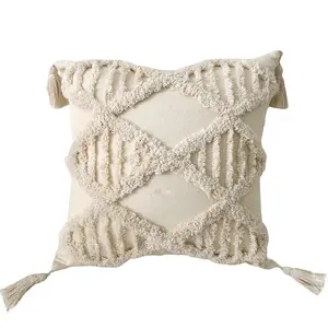 गर्म बेच बोहेमियन गुच्छेदार Boho कुशन कवर सेट फ्रिंज तकिया कवर ज्यामितीय Pillowcase के लिए सोफे