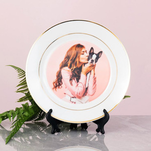 Customized Classic <b>Printing</b> Ceramic <b>Plate</b> Decoration Holiday Gift One-Piece Custom - Product Image 6