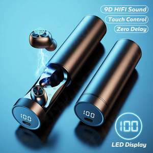 TWS in-ear Handfree tai nghe Hifi <span class=keywords><strong>stereo</strong></span> không dây chơi game tai nghe với Mic Tai nghe LED bt5.4 TWS Earbuds - Product Image 5