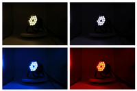 Extérieur DMX 4in1 Étanche RGBW LED Par IP65 Tête Mobile Stage Light UV Faisceau avec 18*10W Cob Aluminium et PVC Corps 3W Puissance