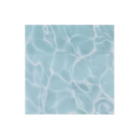Bloc-notes autocollant translucide à motif ondulé, 6 blocs/ensemble, bloc-notes autocollant transparent en PET, imperméable, pour prise de notes