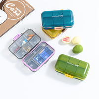 Vente en gros Boîte à pilules en plastique de poche personnalisée Distributeur de pilules en plastique de poche PP Vente en gros Pilule de poche en plastique personnalisée