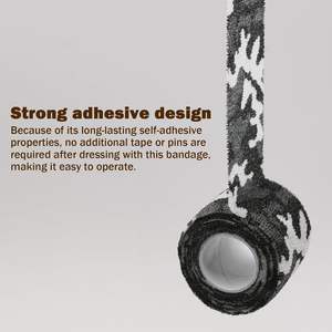 2023 لفافة ضمادة مرنة ذاتية اللصق للتعافي من الإصابات الرياضية إسعافات أولية للقطط والكلاب الطبية لفافة ذاتية اللصق - Product Image 2
