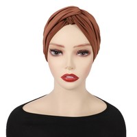 Bonnet Hijab Indien Femme Daisy en Tissu Mélangé Monochrome Respirant Quatre Saisons – Vente en Gros