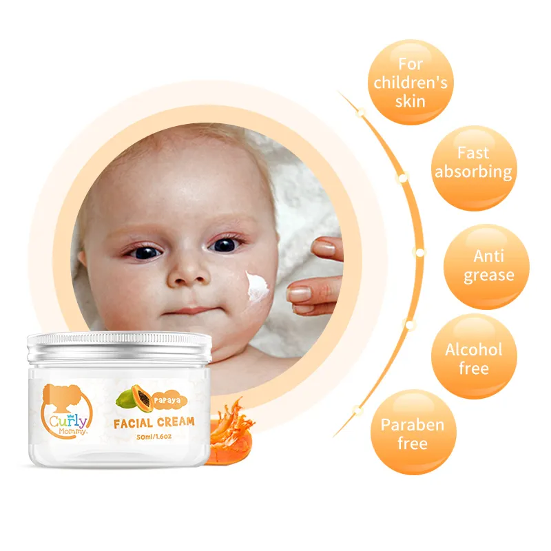CURLYMOMMY Paraben-free Shea Butter Organic Vitamin E Mild Facial Cream For Kids