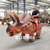 Sürülebilir Animatronik Dinozor - Ticari Oyun Alanları için Jetonlu Elektrikli Yürüyen Dinozor Binicisi